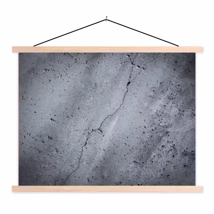 Schoolplaat - Beton - Grijs - Scheur — 1