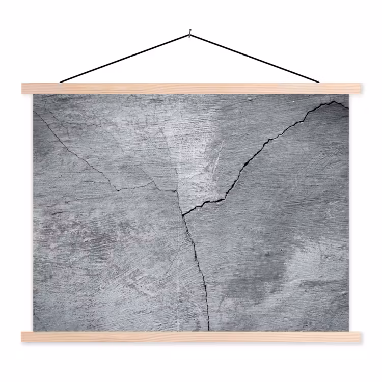 Schoolplaat - Beton - Grijs - Scheur — 1