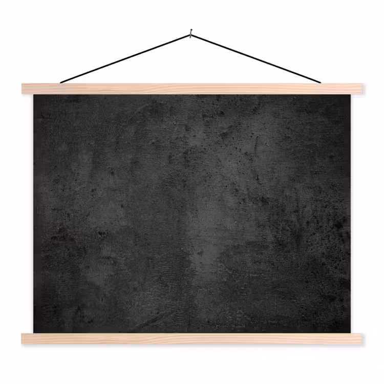 Schoolplaat - Beton - Robuust - Vintage - Rustiek - Grijs - Zwart — 1