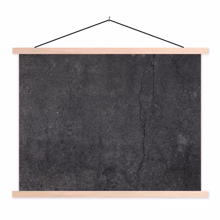 Schoolplaat - Beton - Zwart - Grijs - Rustiek - Industrieel — 1