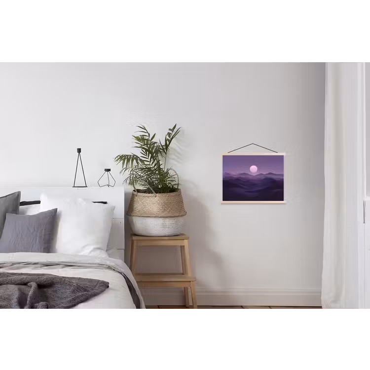 Schoolplaat - Heuvels - Paars - Mist - Zon — 2