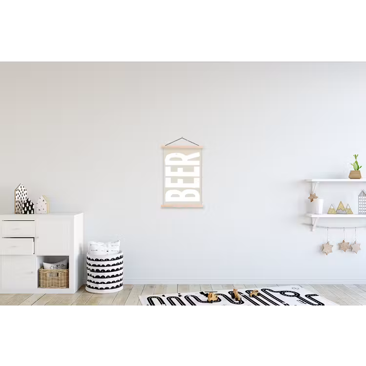Schoolplaat - Beer - Japandi - Beige - Decoratie — 3