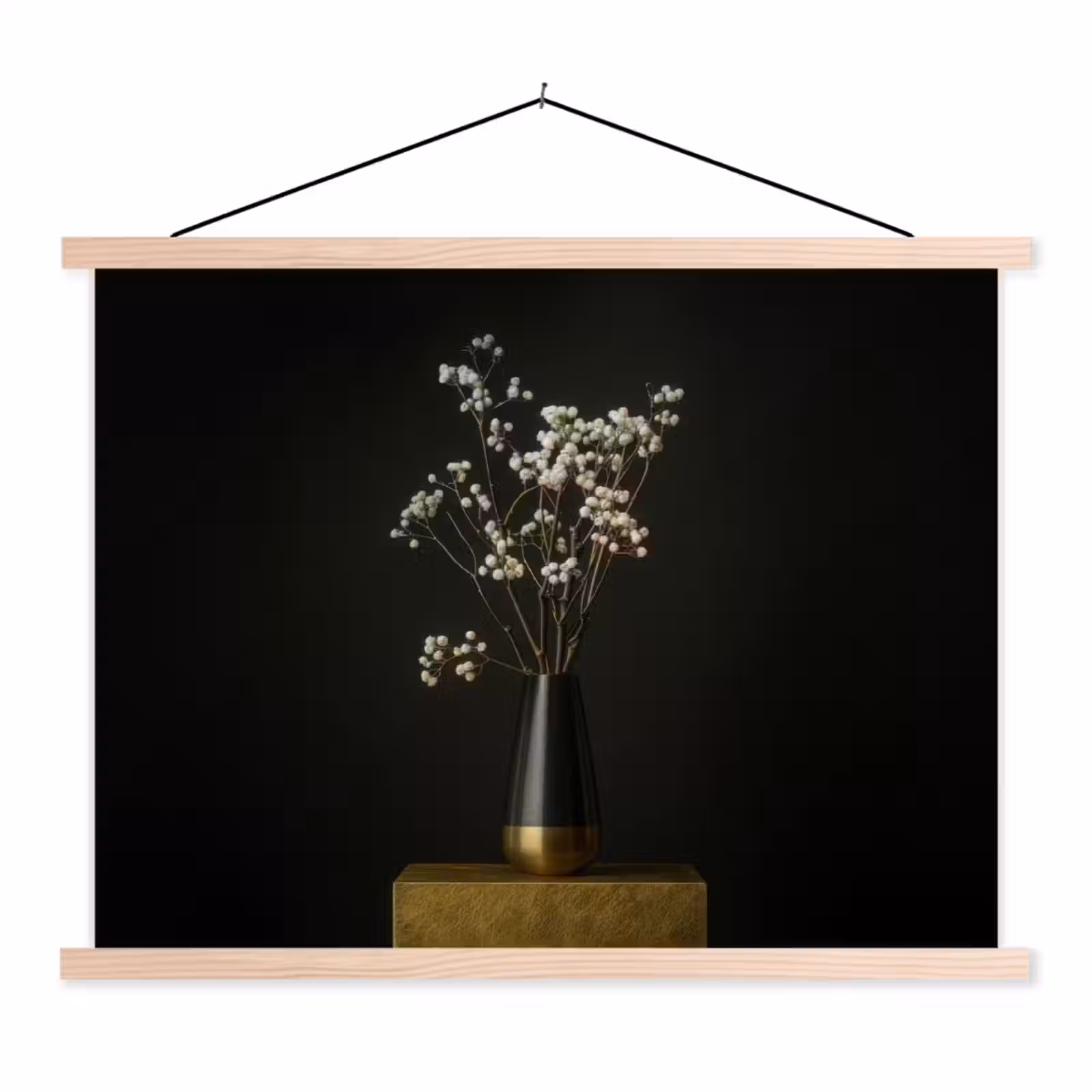 Schoolplaat - Bloembollen - Wit - Vaas - Minimalistisch — 1
