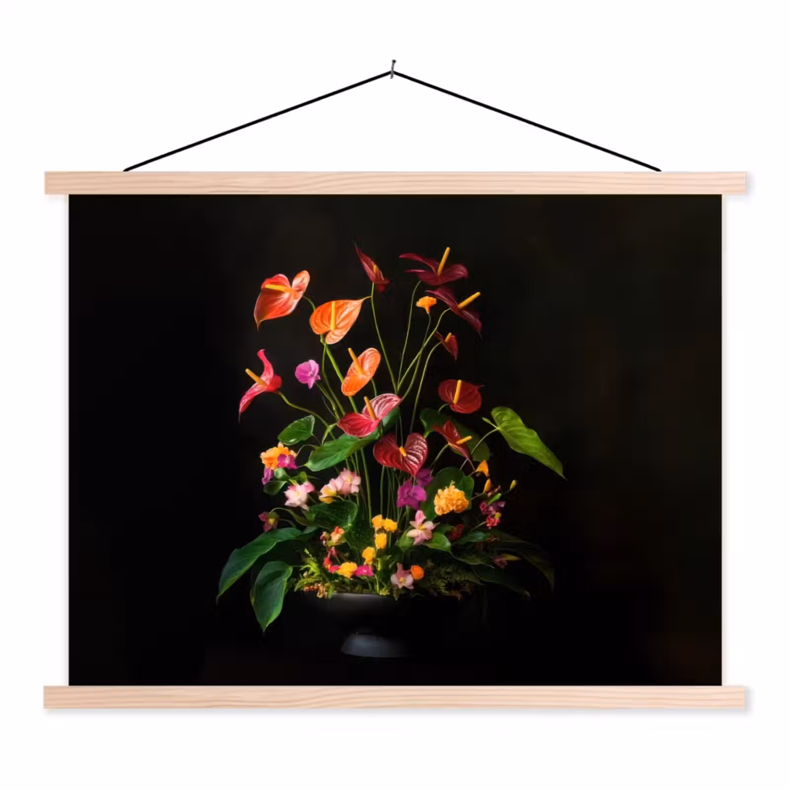 Schoolplaat - Bloemen - Vaas - Kleurrijk — 1
