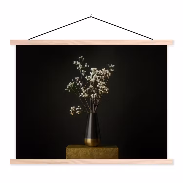 Schoolplaat - Bloembollen - Wit - Vaas - Minimalistisch — 1