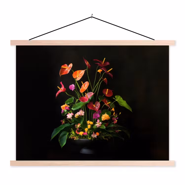 Schoolplaat - Bloemen - Vaas - Kleurrijk — 1