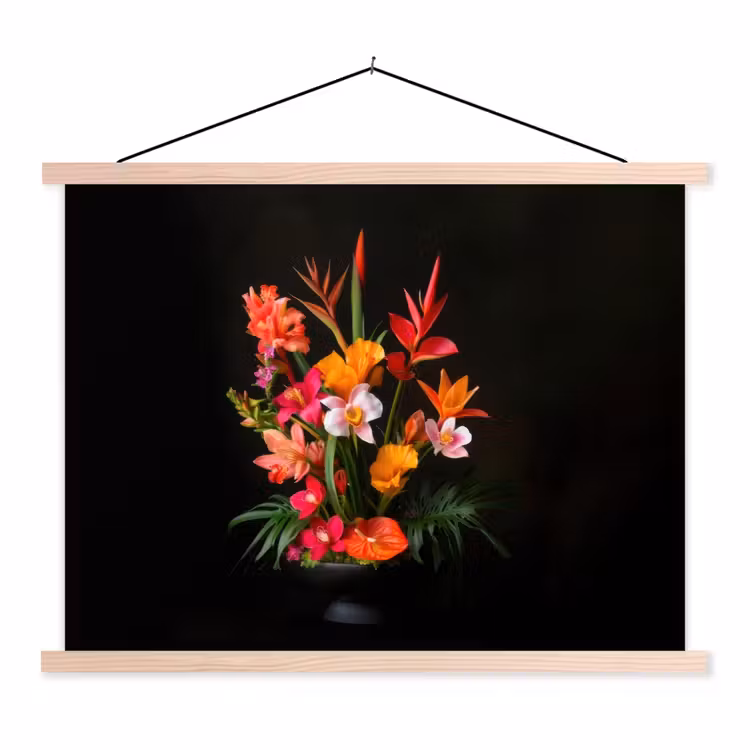 Schoolplaat - Boeket - Bloemen - Exotisch — 1