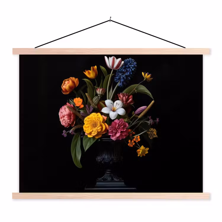Schoolplaat - Lente - Bloemen - Klassiek - Vaas — 1