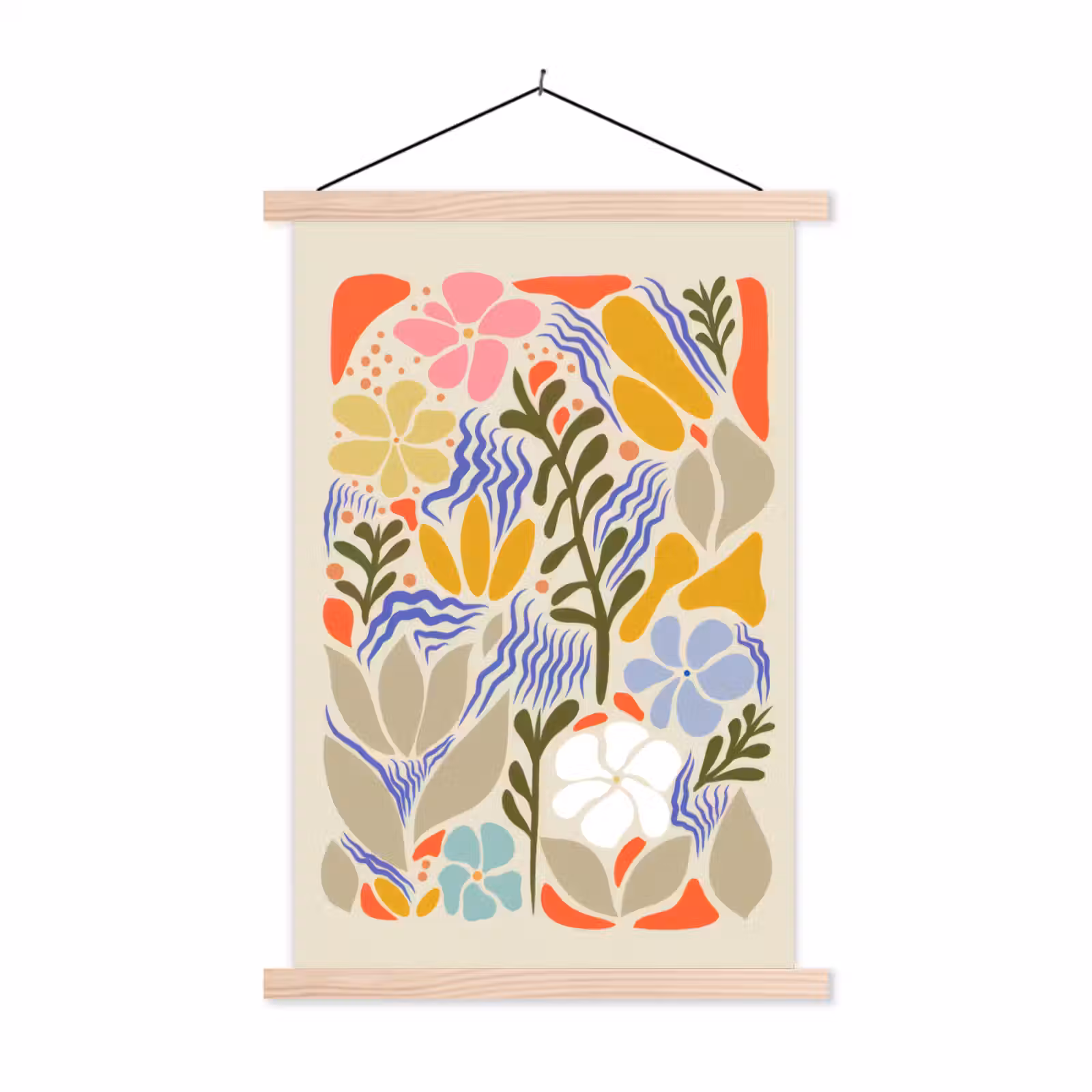 Schoolplaat - Abstract - Bloemen - Bladeren — 1