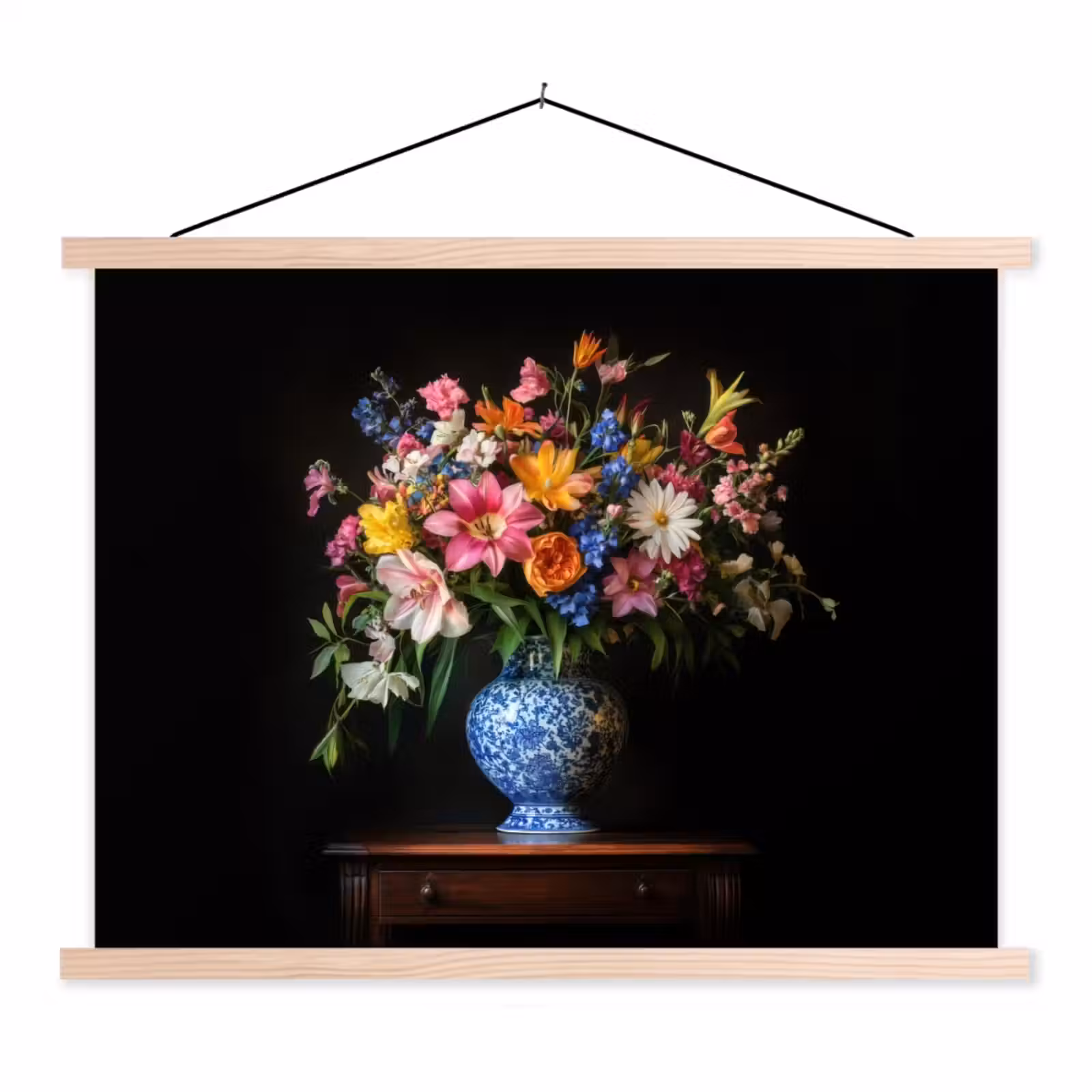 Schoolplaat - Kleur - Vaas - Bloemen - Boeket — 1