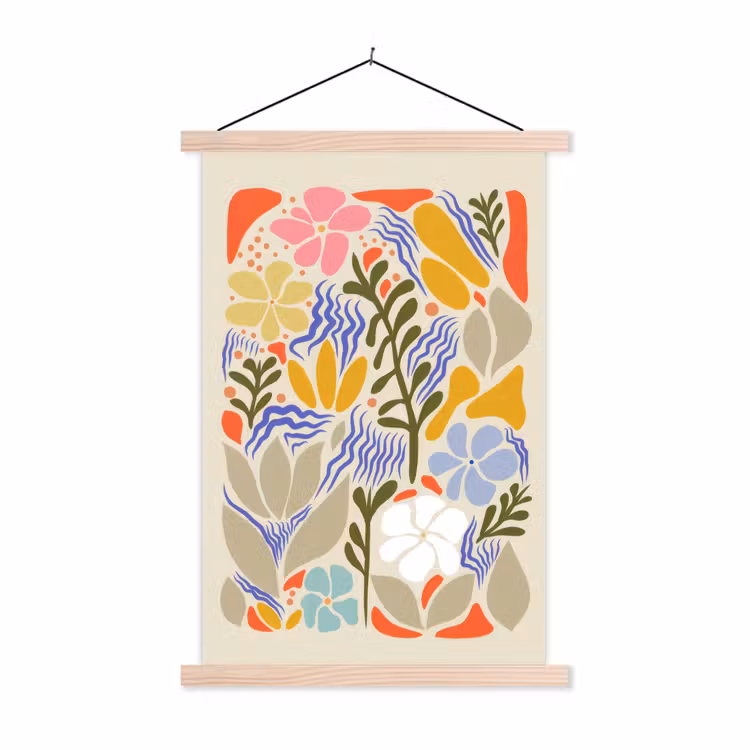 Schoolplaat - Abstract - Bloemen - Bladeren — 1