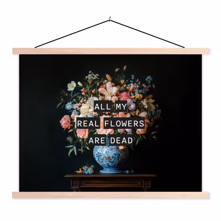 Schoolplaat - Bloemen - Art - Pastel - Quotes — 1