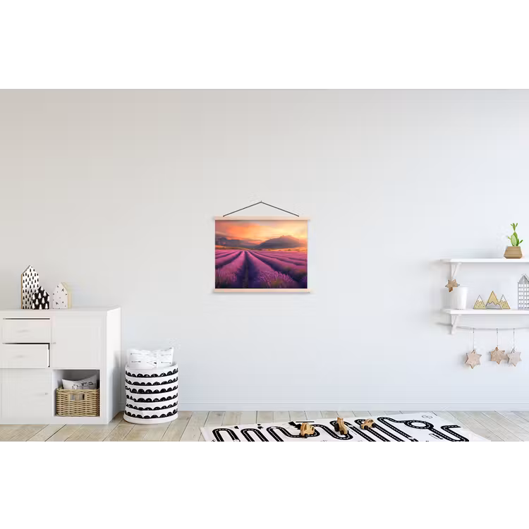 Schoolplaat - Lavendelveld - Zonsondergang - Paars — 3