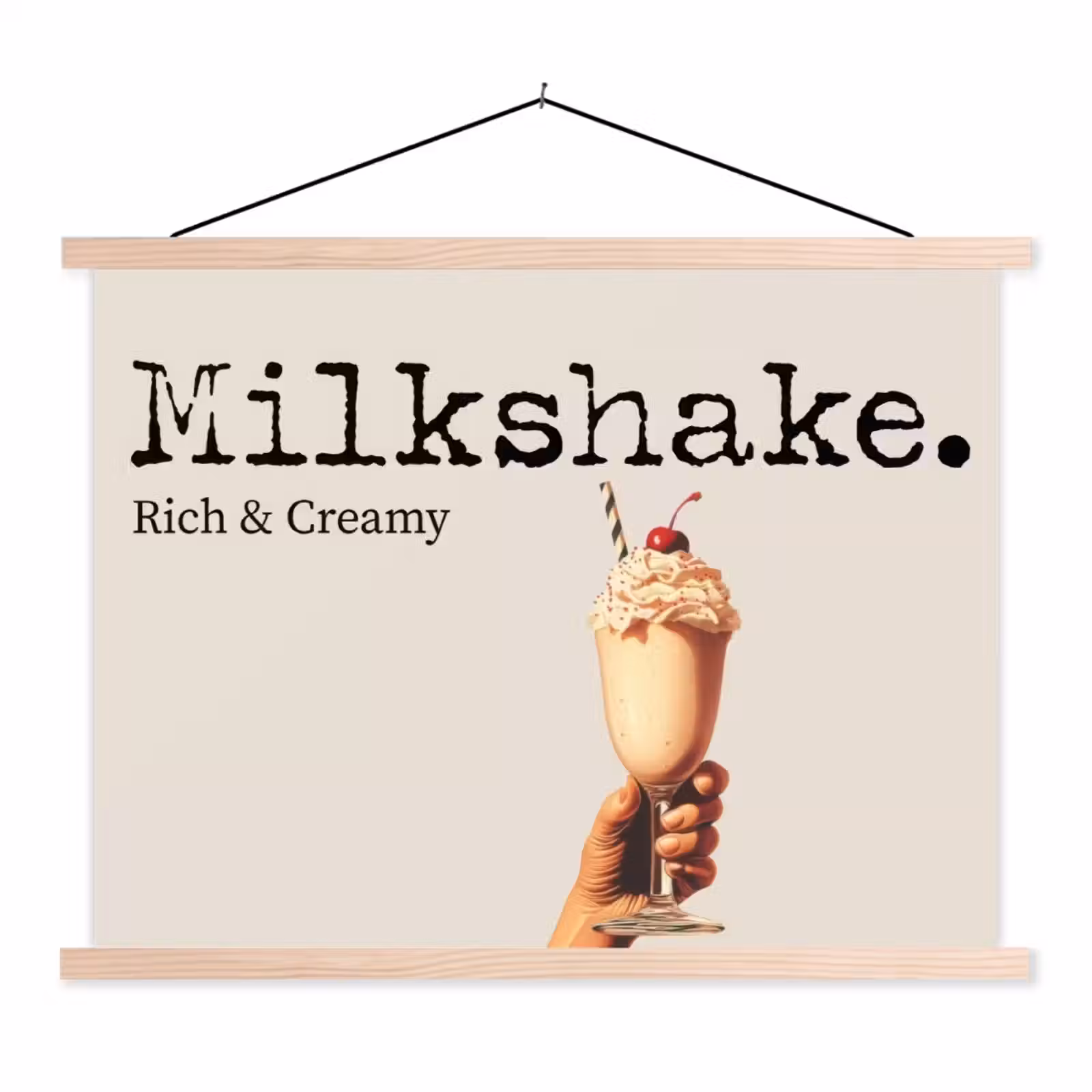 Schoolplaat - Milkshake - Kers - Rietje — 1