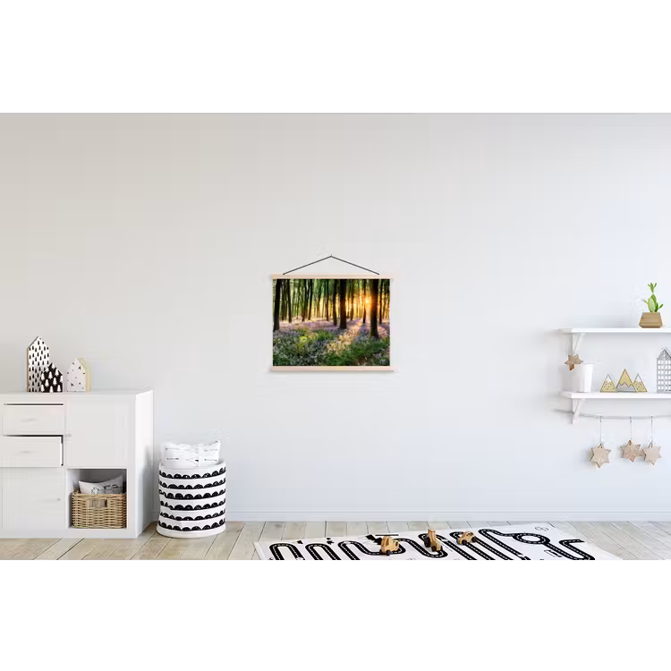 Schoolplaat - Bos - Bloemen - Lavendel - Zon - Paars - Natuur — 3