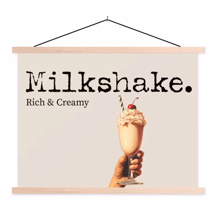 Schoolplaat - Milkshake - Kers - Rietje — 1