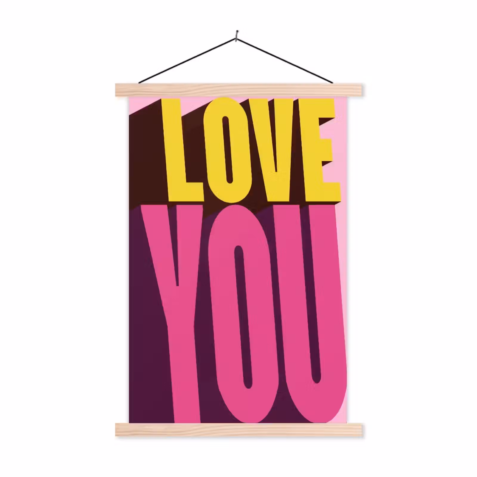 Schoolplaat - Love - Tekst - Roze - Valentijn — 1