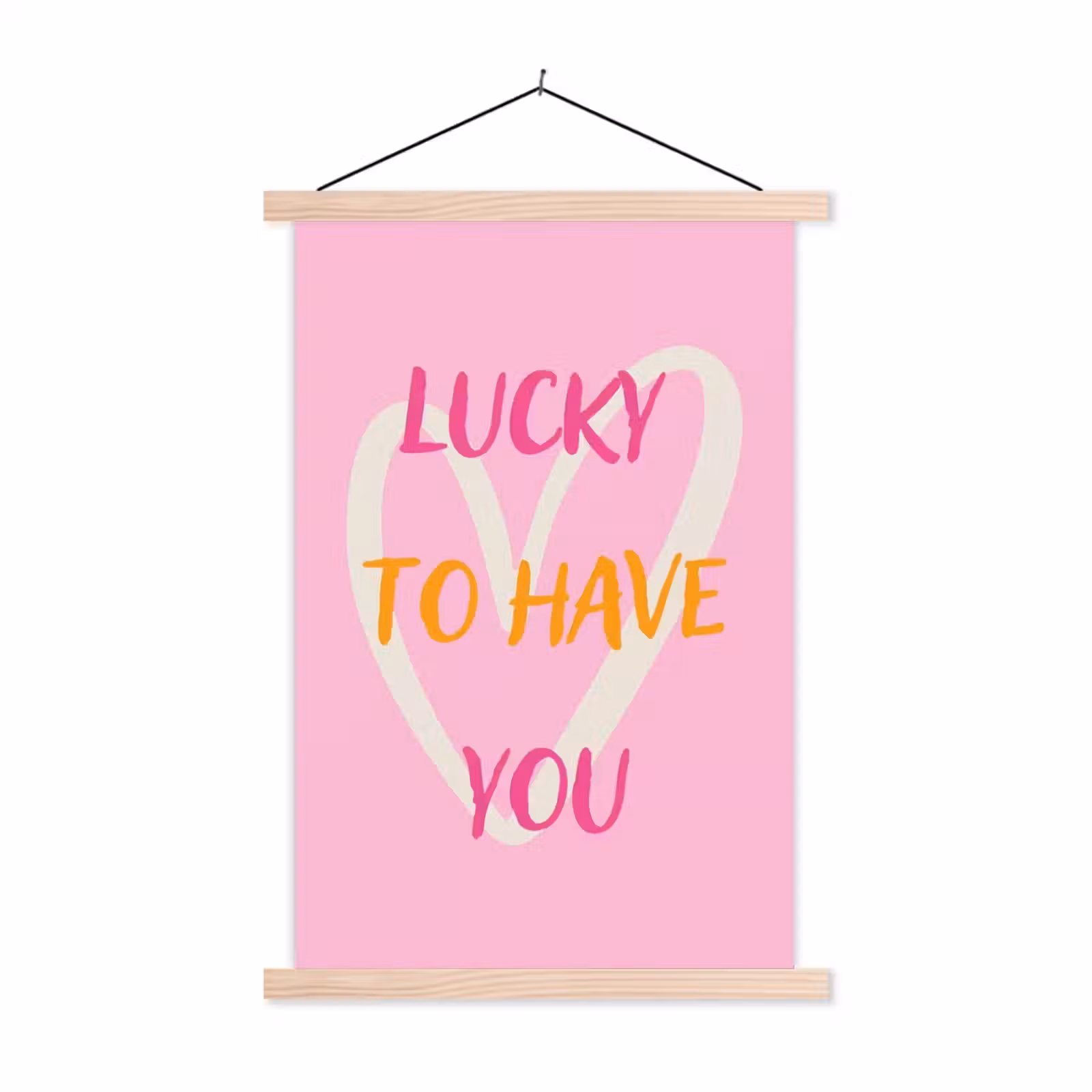 Schoolplaat - Lucky - Love - Valentijn - Roze — 1