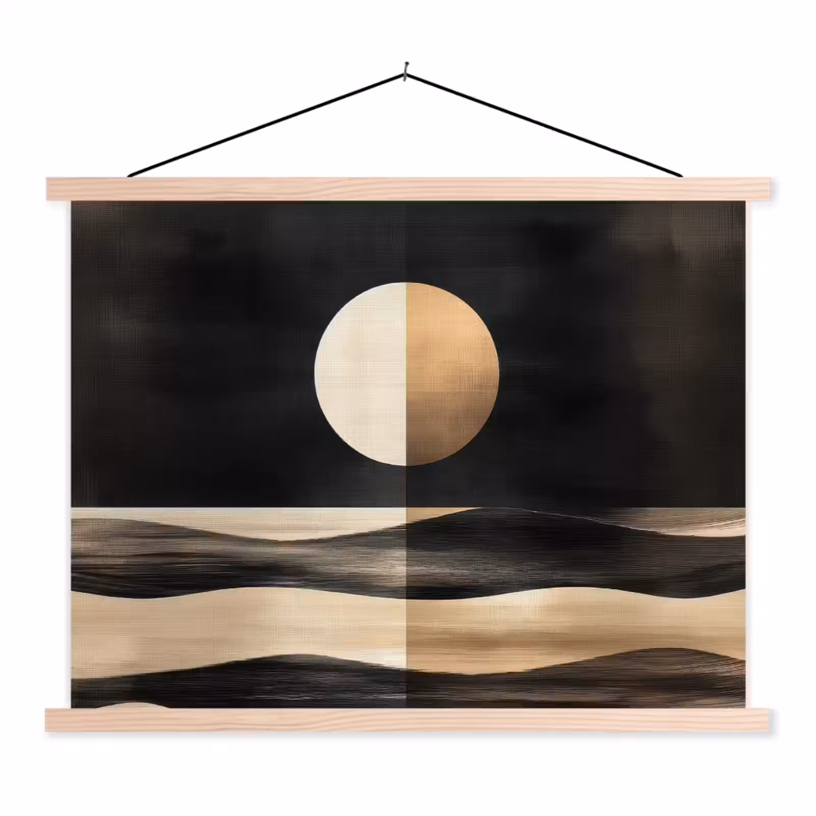 Schoolplaat - Maan - Cirkel - Goud — 1
