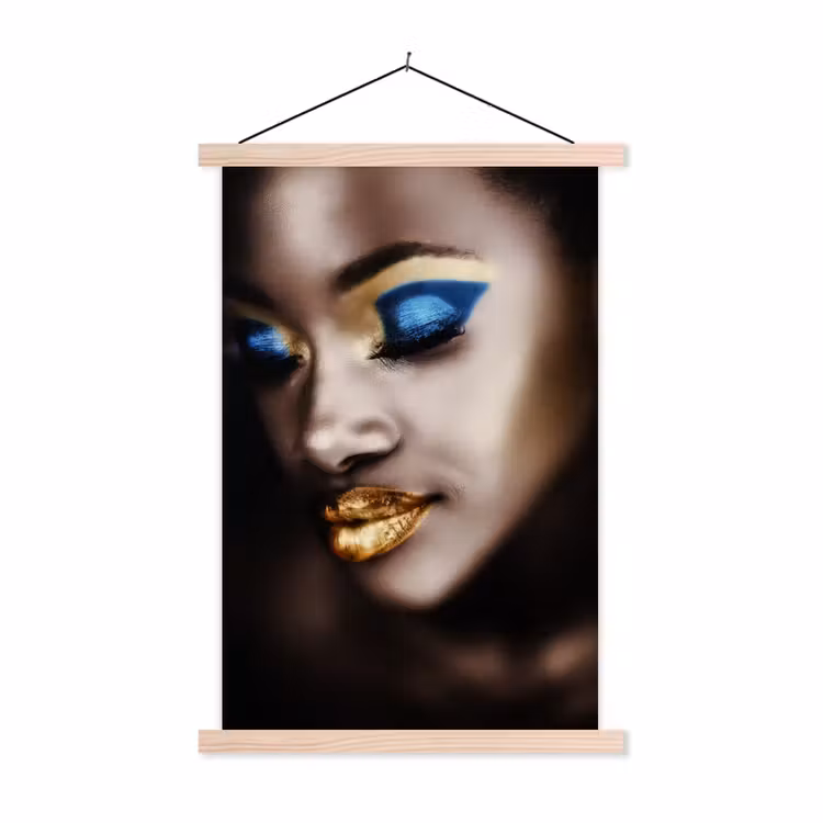 Schoolplaat - Black and Gold - Vrouw - Make up — 1