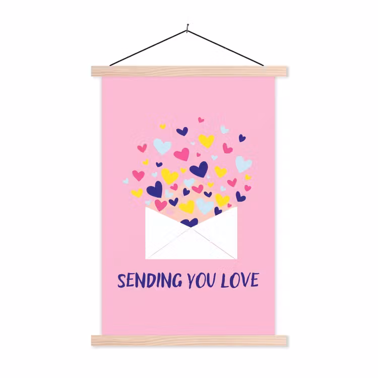Schoolplaat - Envelop - Love - Hartjes - Valentijn — 1