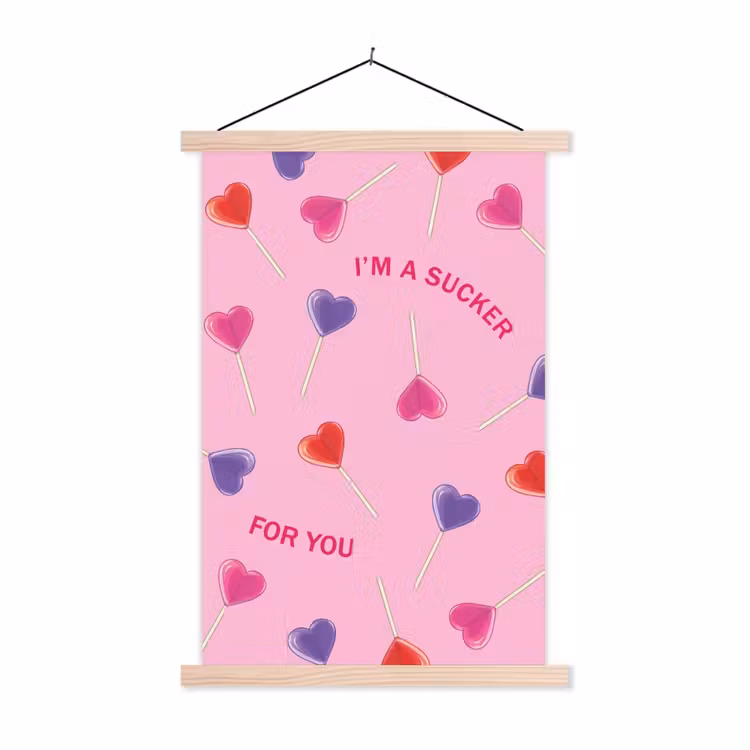 Schoolplaat - Lolly - Valentijn - Illustratie - Snoep — 1