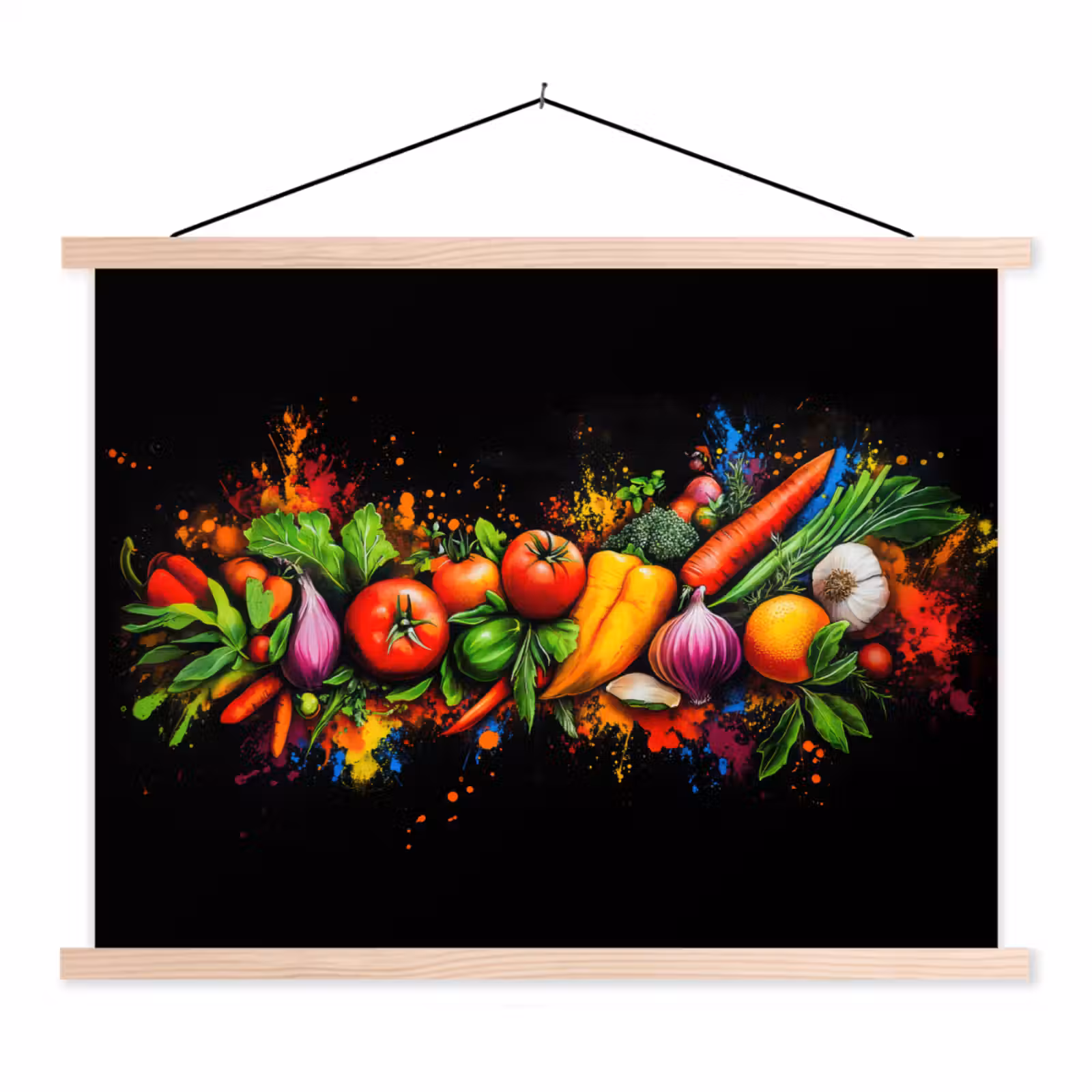 Schoolplaat - Groente - Eten - Kruiden - Graffiti - Koken — 1