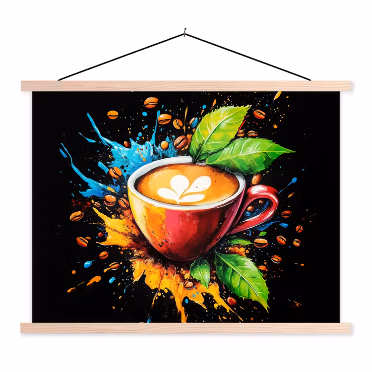 Schoolplaat - Koffie - Graffiti - Drinken - Abstract — 1