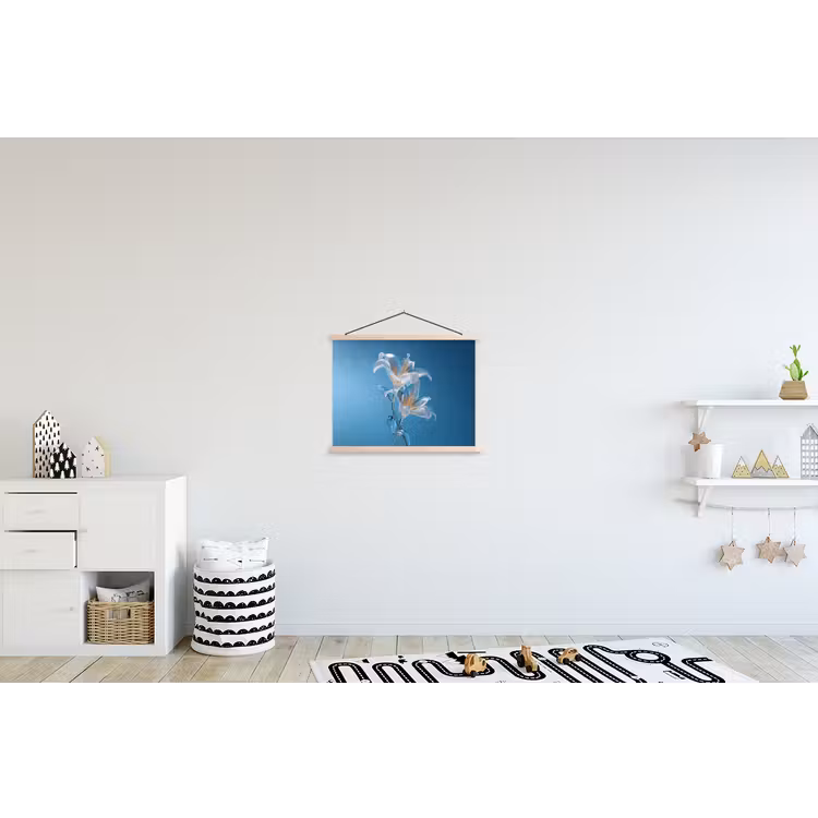 Schoolplaat - Lelies - Blauw - Glazen — 3