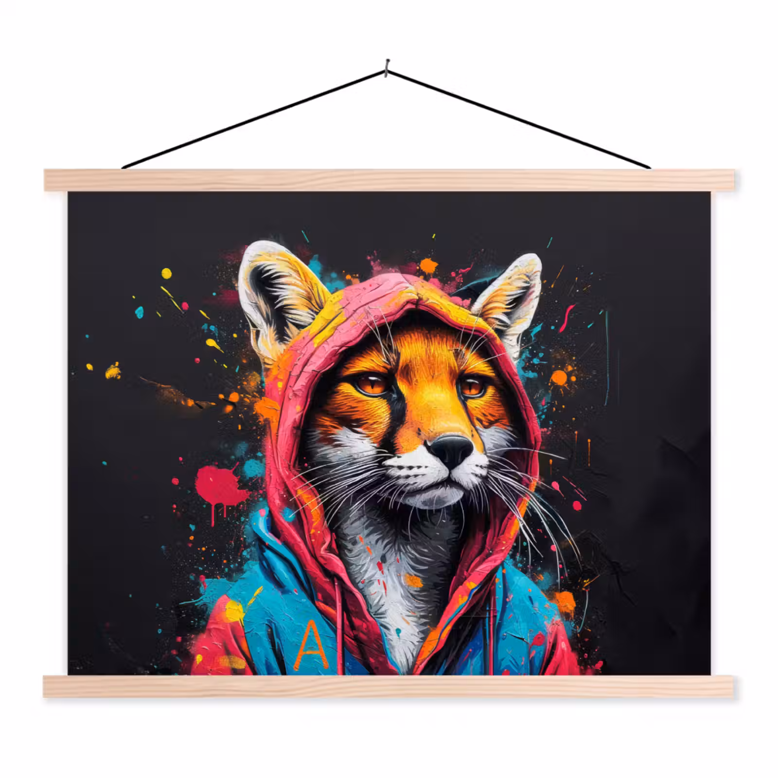 Schoolplaat - Graffiti - Vos - Jas - Pop art — 1
