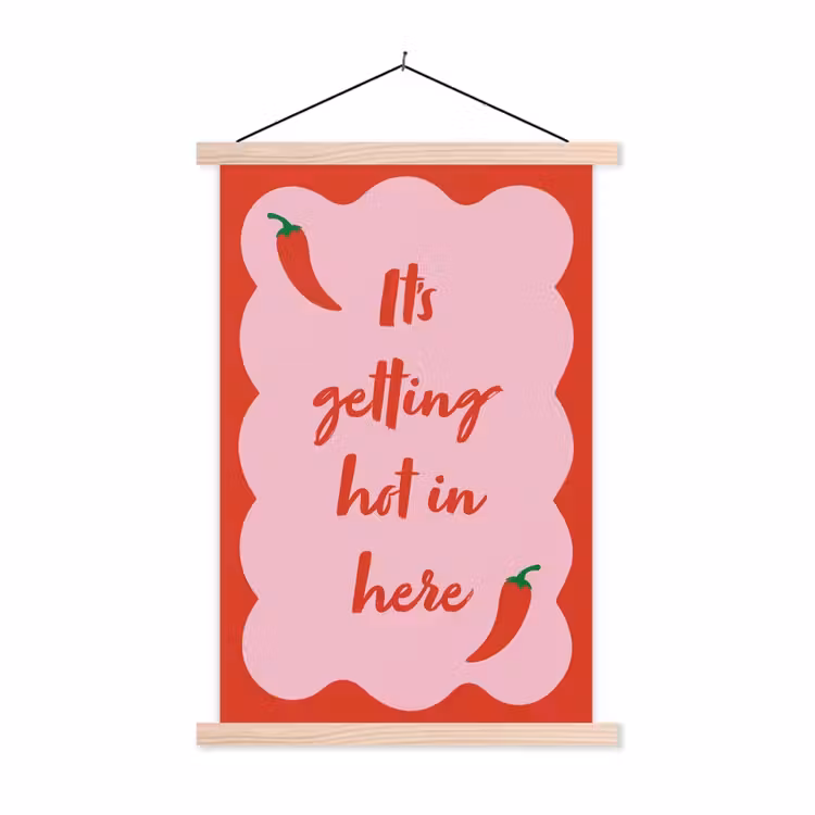 Schoolplaat - Chilipeper - Red - Hot - Quotes — 1
