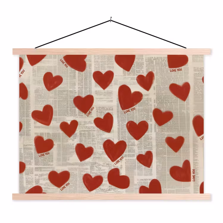 Schoolplaat - Hartjes - Krant - Loveyou — 1