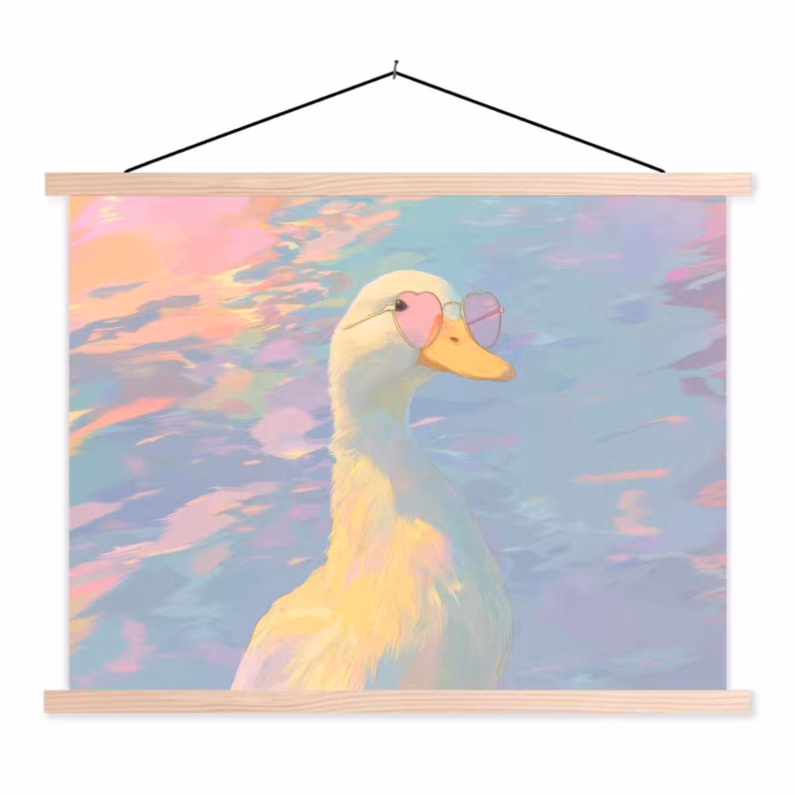 Schoolplaat - Eend - Zonnebril - Water — 1