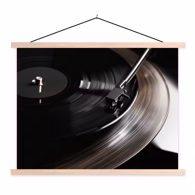 Schoolplaat - Close-up - Vinylplaat - Platenspeler - Zwart — 1