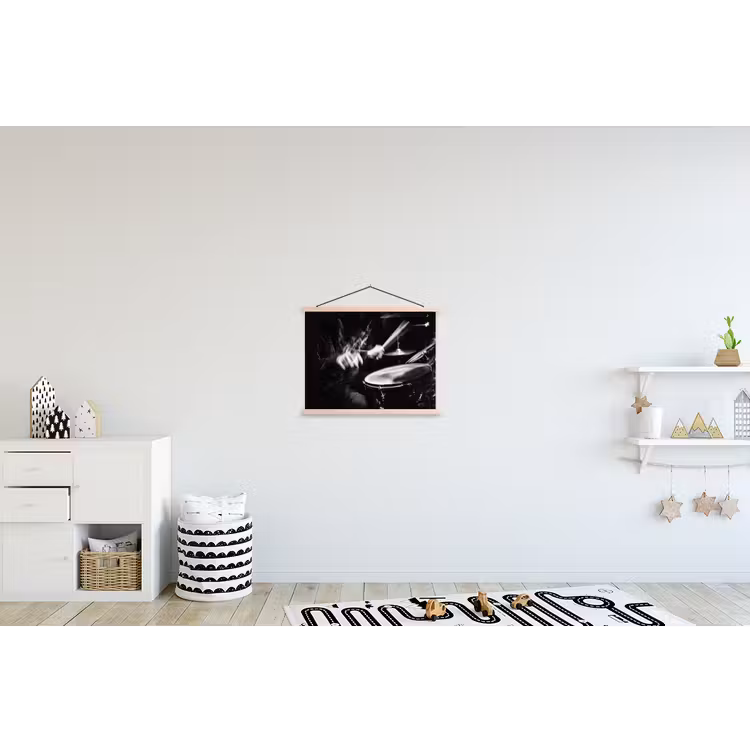 Schoolplaat - Drummer - Zwart - Drumstel — 3