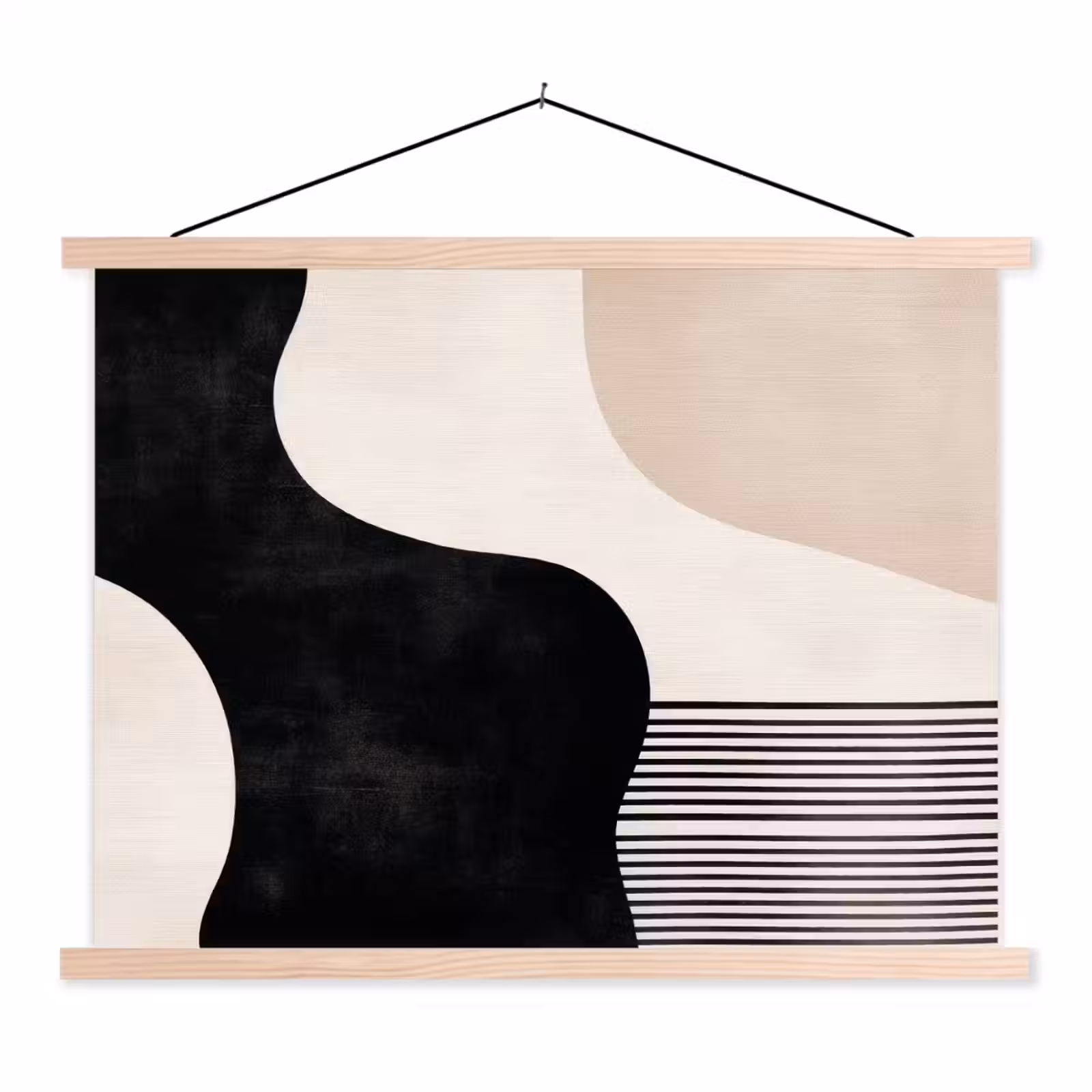 Schoolplaat - Abstract - Japandi - Beige - Modern — 1