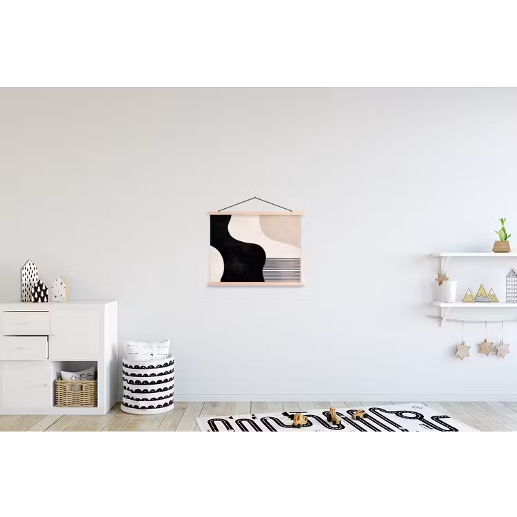 Schoolplaat - Abstract - Japandi - Beige - Modern — 3