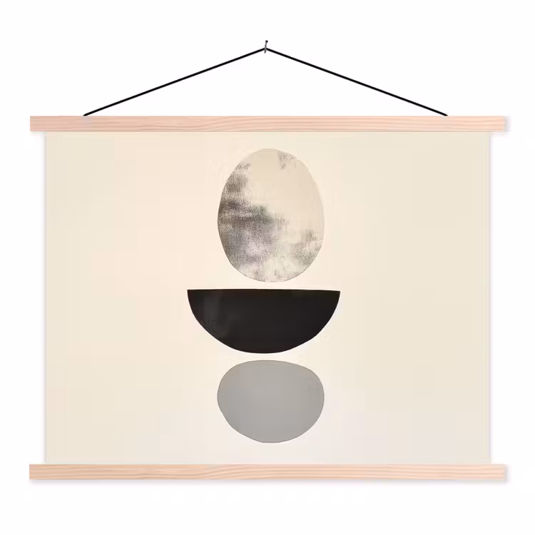 Schoolplaat - Beige - Japandi - Wabi sabi — 1