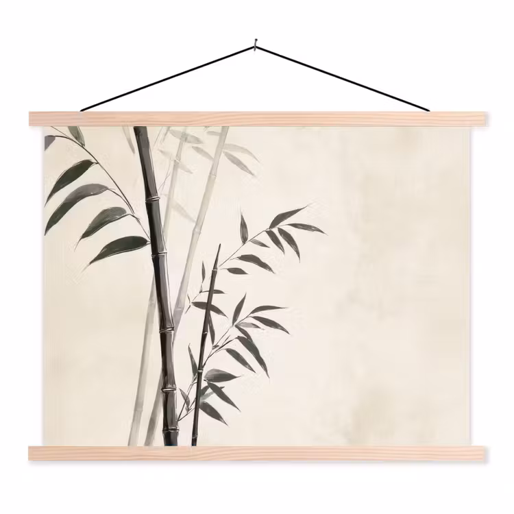 Schoolplaat - Japandi - Bamboe - Beige — 1