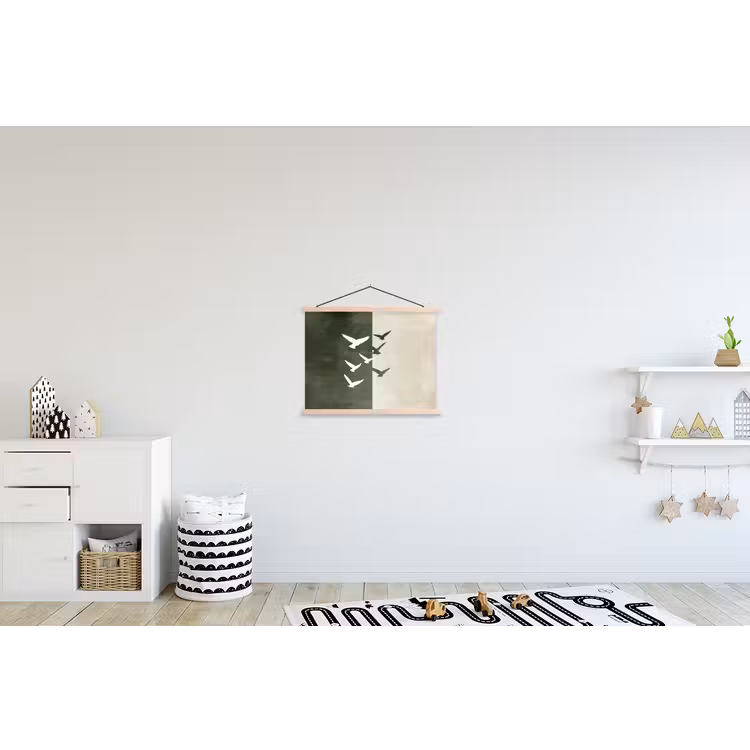 Schoolplaat - Japandi - Vogel - Groen — 3