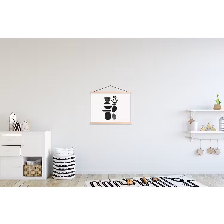 Schoolplaat - Japandi - Zwart - Abstract — 3