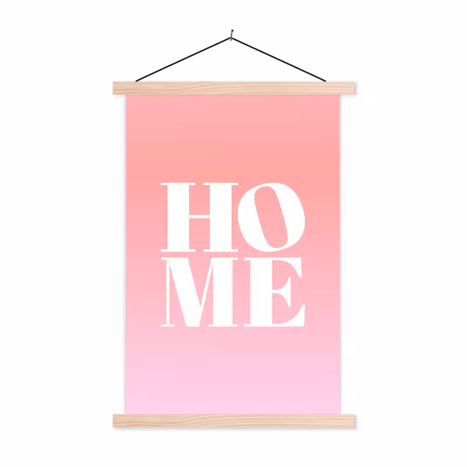 Schoolplaat - Home - Letters - Groot - Roze — 1