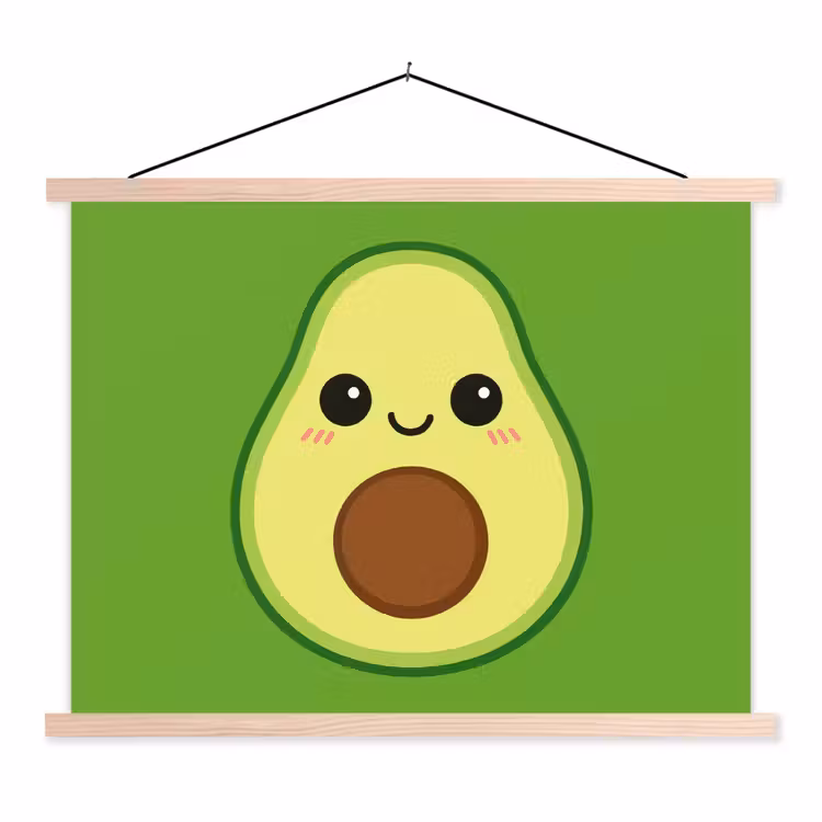 Schoolplaat - Avocado - Groen - Speels — 1
