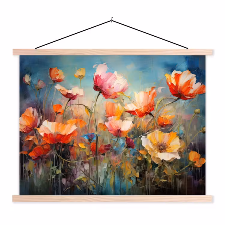 Schoolplaat - Bloemen - Watercolor - Kunst - Botanisch - Natuur — 1