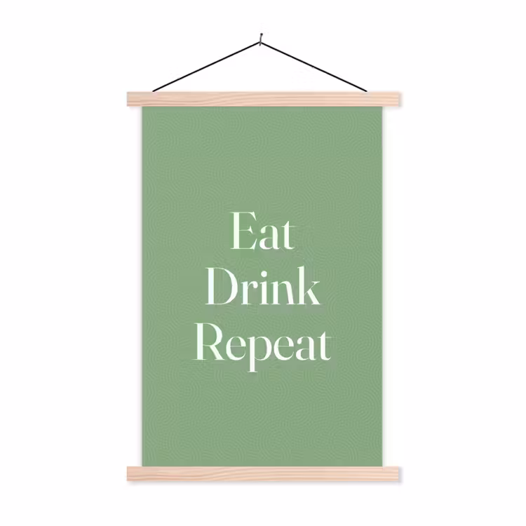 Schoolplaat - Eten - Drinken - Tekst - Mintgroen — 1