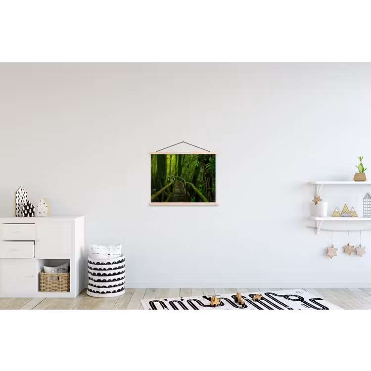 Schoolplaat - Jungle - Brug - Mos - Natuur - Tropisch — 3
