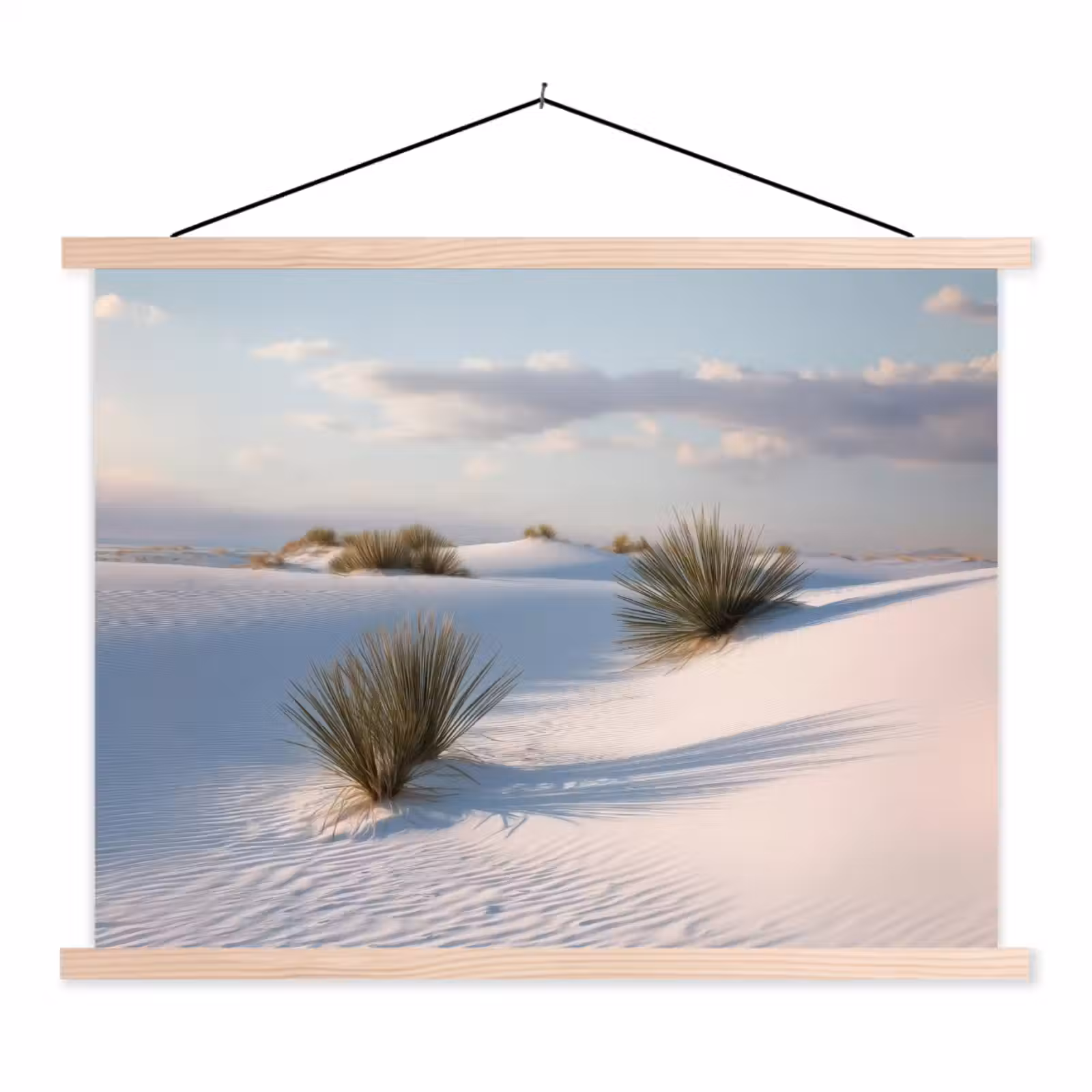 Schoolplaat - Duinen - Gras - Wolken - Beige — 1