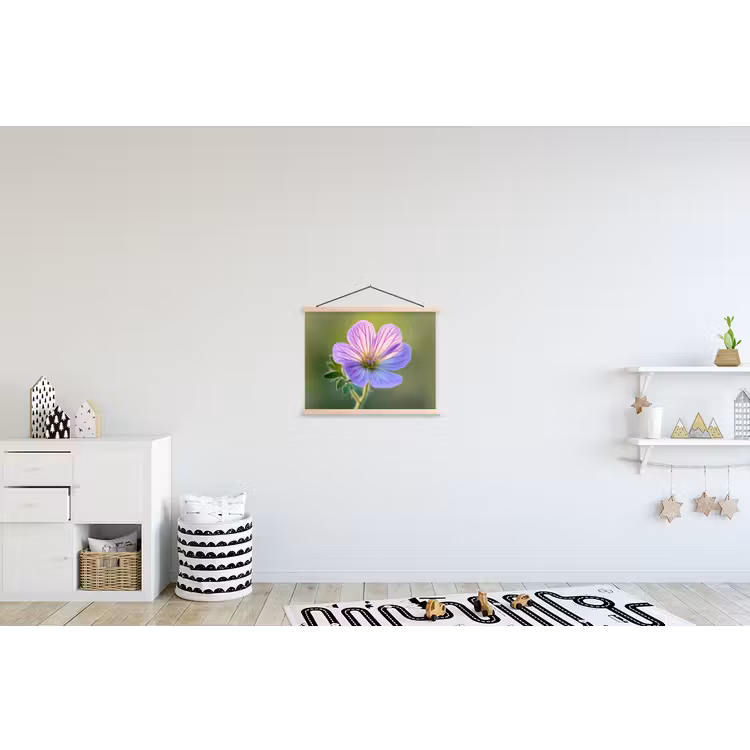 Schoolplaat - Bloem - Close up - Paars — 3