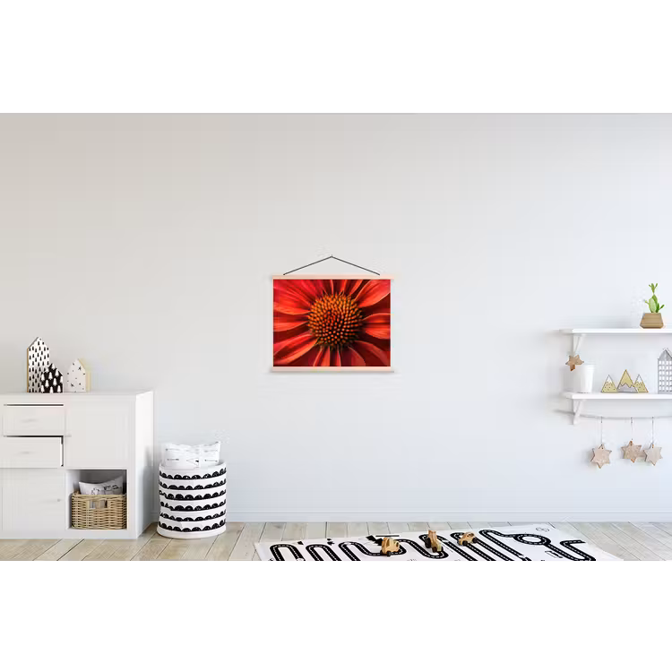 Schoolplaat - Close up - Bloem- Rood — 3