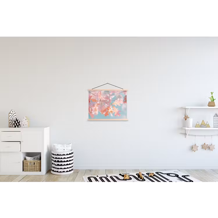 Schoolplaat - Eikenbladeren - Takken - Roze — 3